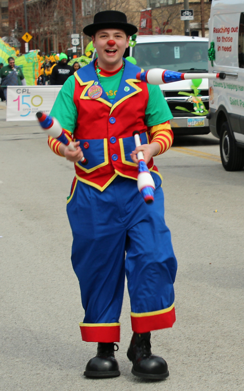 St Paschal jugglers 2019 Cleveland St. Patrick's Day Parade